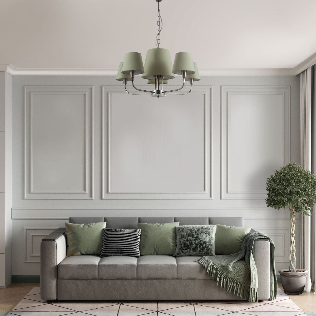 Подвесная люстра Eurosvet Milos 60153/8 никель a064991