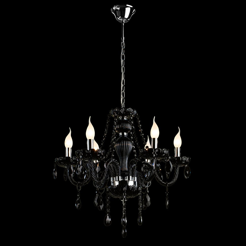 Подвесная люстра черная Arte Lamp Teatro A3964LM-6BK