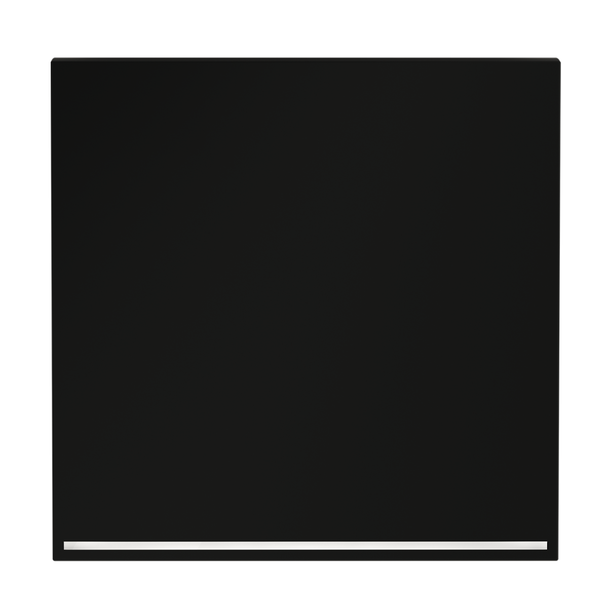 Клавиша для выключателя/переключателя одноклавишного с подсветкой Voltum S70 (черный матовый) VLS000208