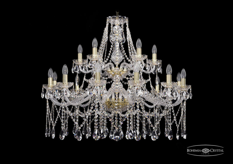 Подвесная люстра Bohemia Ivele 1413/12+6/360/2d/G