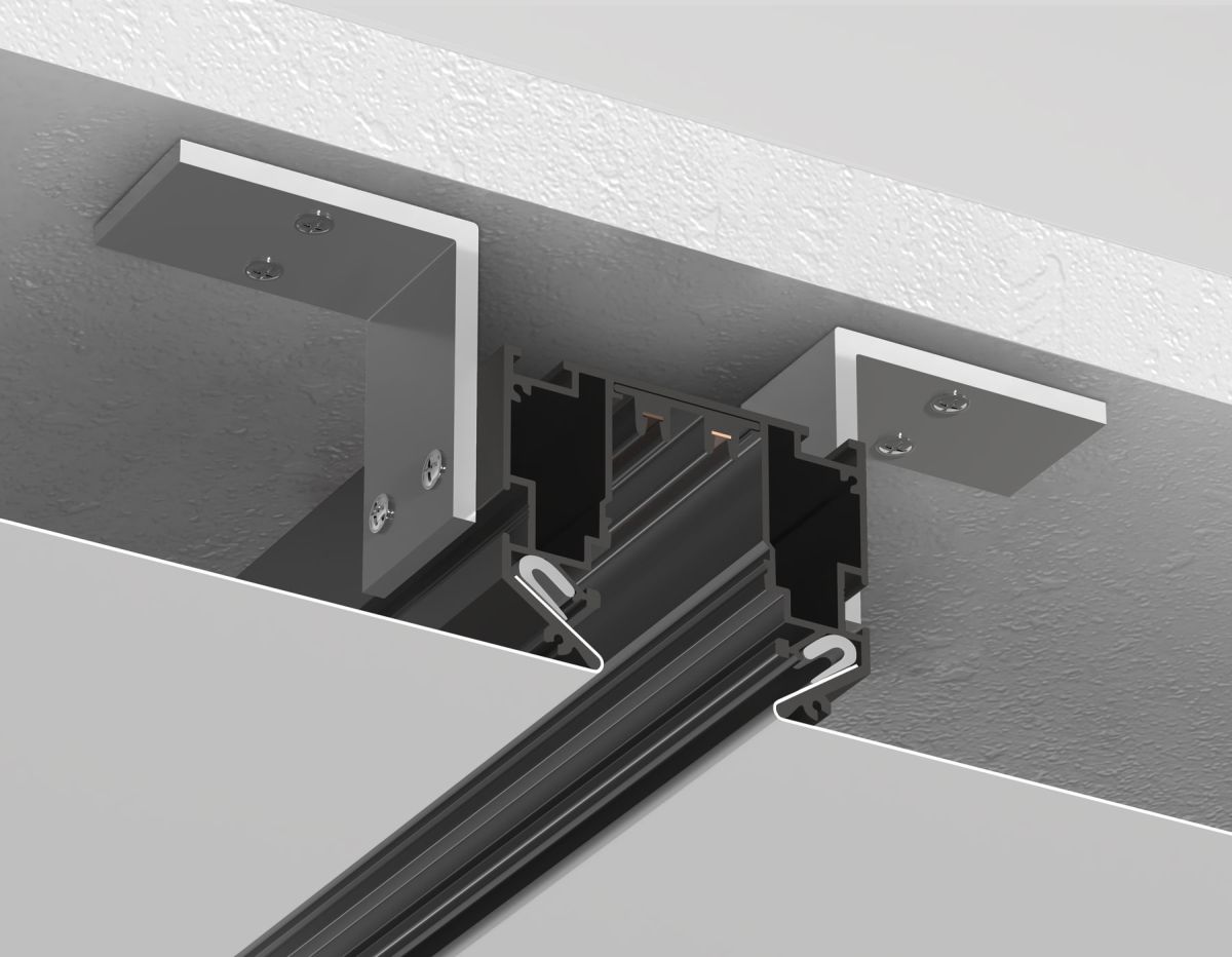 Шинопровод магнитный в натяжной потолок с торц. Заглушк. 2шт Ambrella Light Track System GL1019