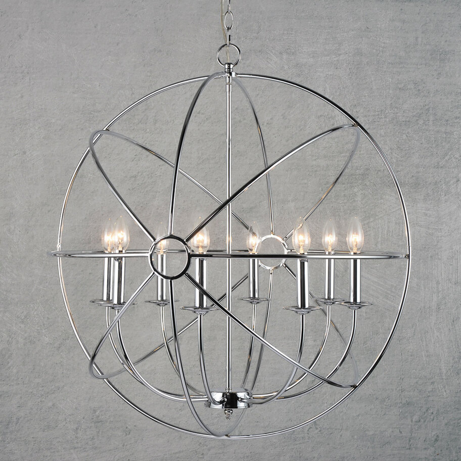 Подвесная люстра Loft IT Castle Chrome Loft1193-8