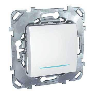 Выключатель одноклавишный с подсветкой Schneider Electric Unica MGU5.201.18NZD