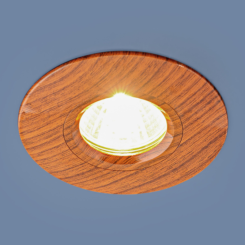 Встраиваемый светильник Elektrostandard 108 MR16 BR дуб 4690389081859