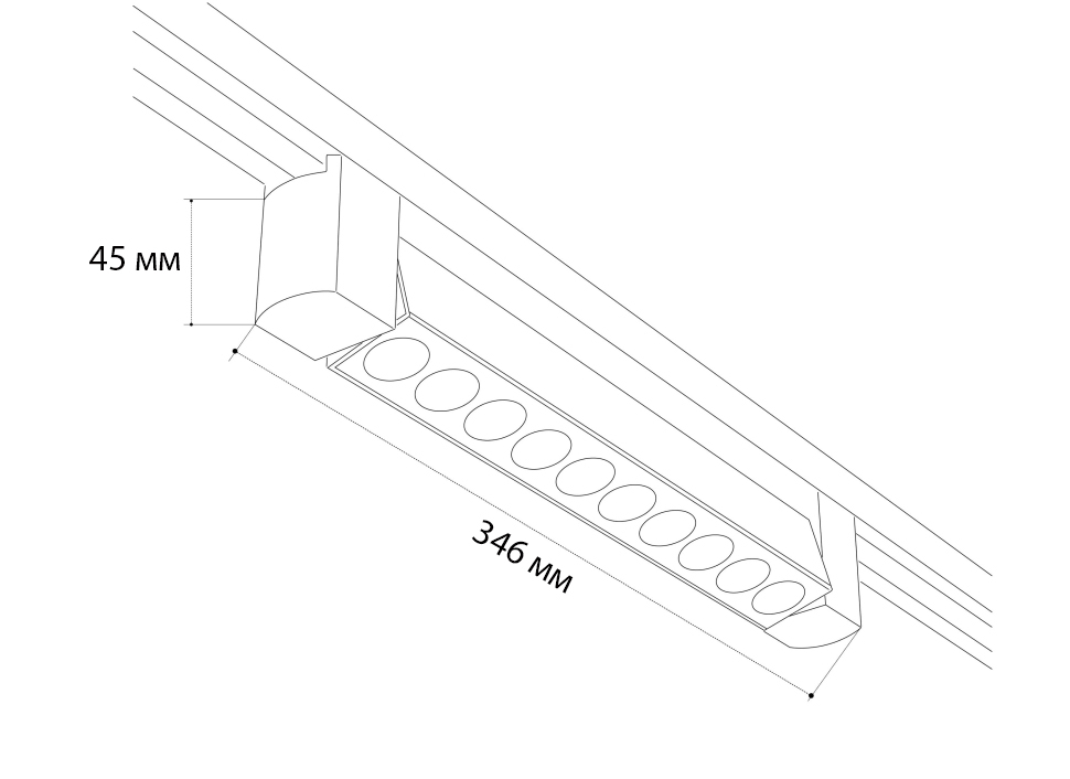 Трековый однофазный светильник Italline IT08-8031 black 3000K
