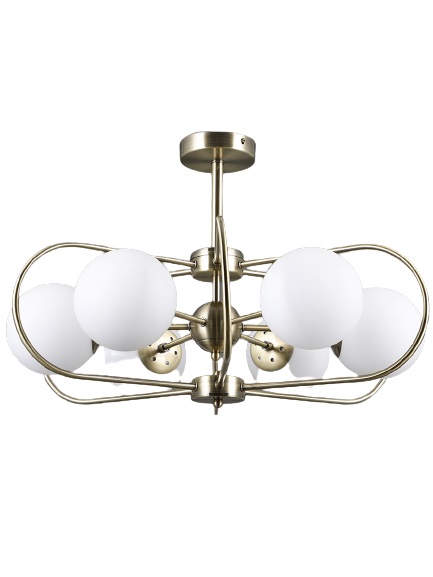 Люстра на штанге Elvan LU-39814/6-E27-BrWh