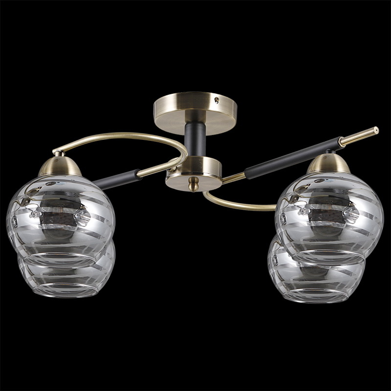 Люстра на штанге Illumico IL9800-4CSQ-79 BK AB