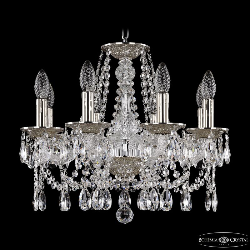 Подвесная люстра Bohemia Ivele Crystal 1607/8/165 Ni