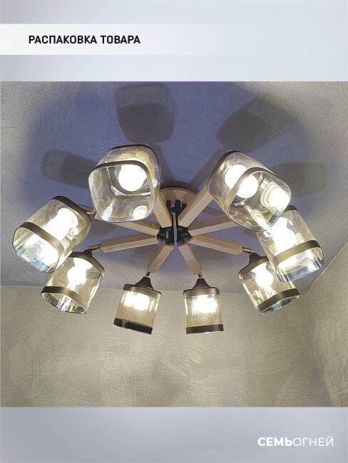 Потолочная люстра Wedo Light Kaleri WD3506/8C-BK-AM