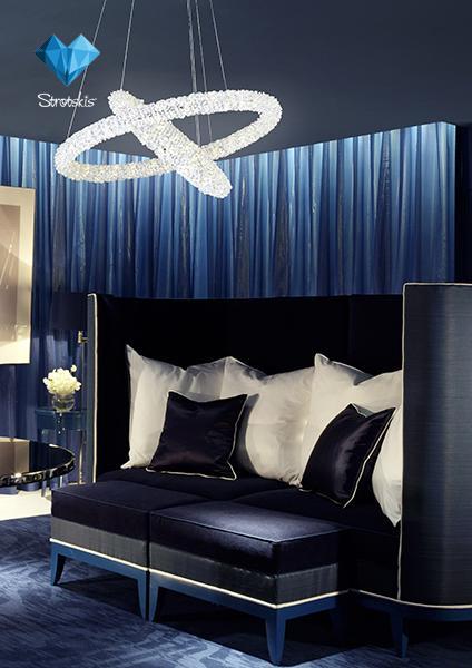 Подвесной светодиодный светильник Bogates Pandora 416/2 Strotskis