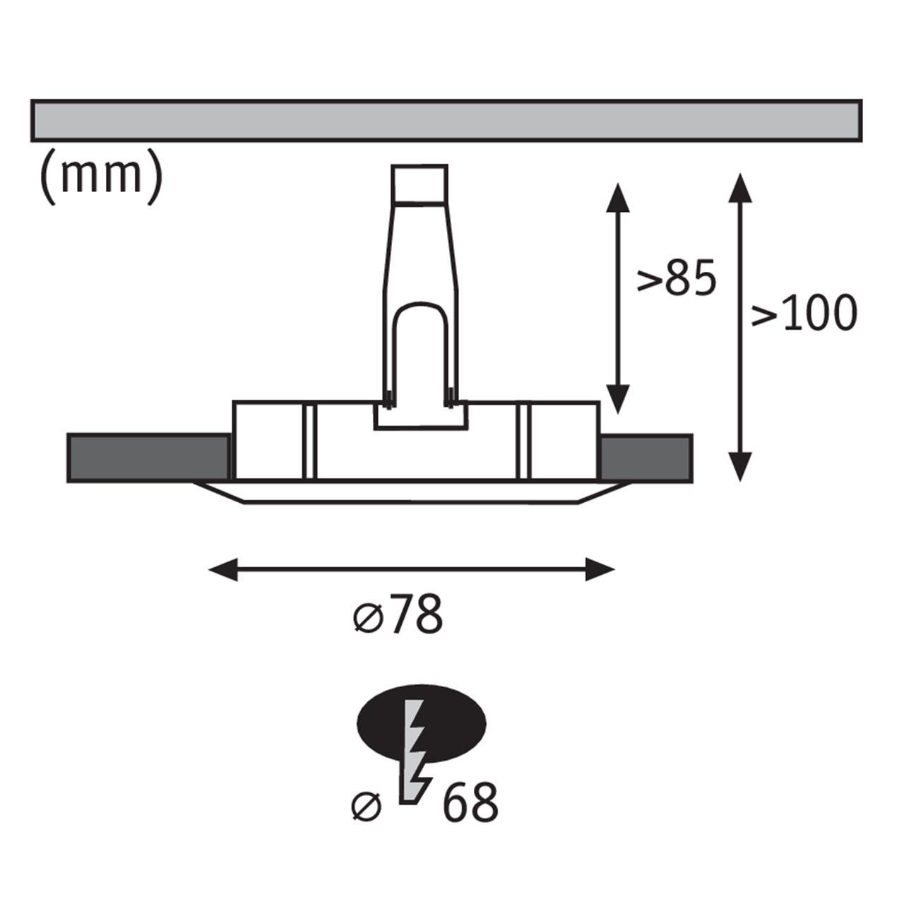 Встраиваемый светодиодный светильник Paulmann Nova 93625