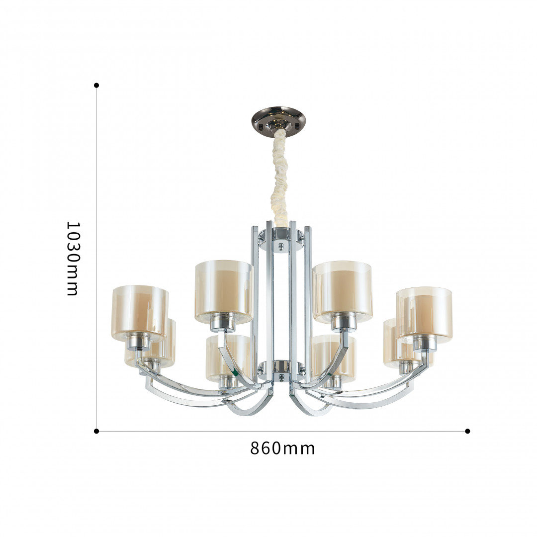 Подвесная люстра Arte Milano Neapolis 277207/8 Ni