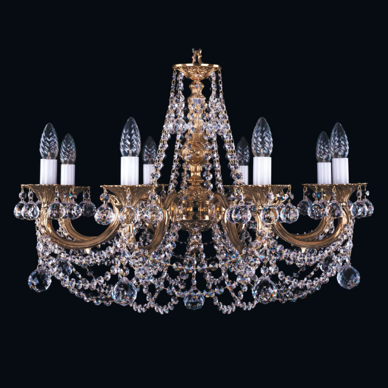 Подвесная люстра Bohemia Ivele 1702/8/250/C/G/Balls