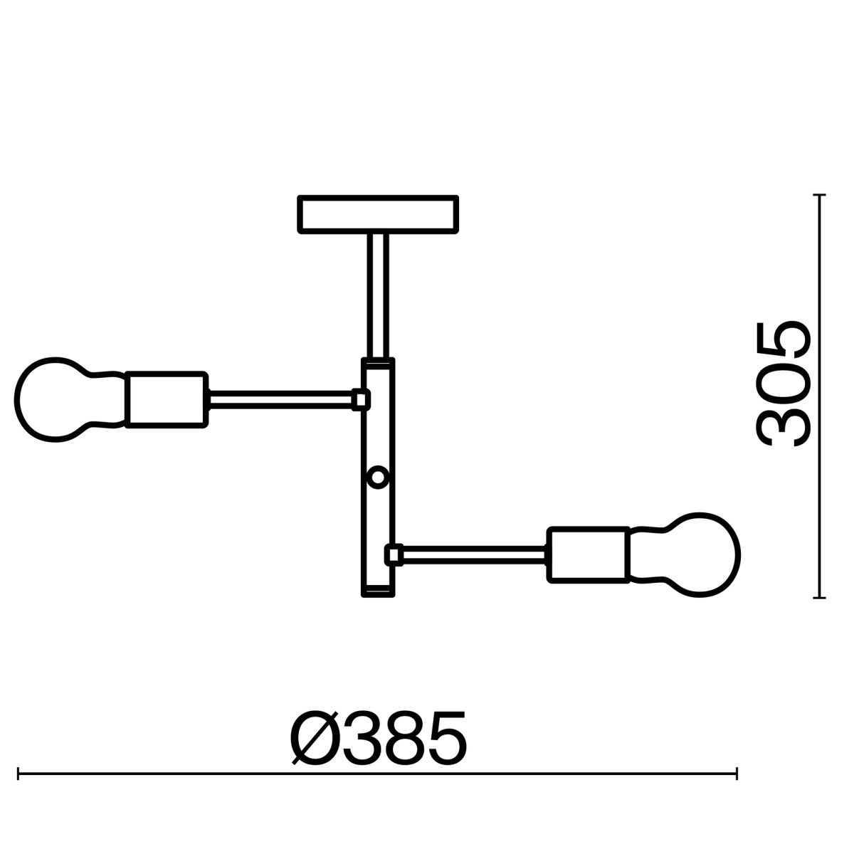 Люстра на штанге Freya Matis FR4010CL-03GB