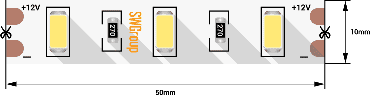 Светодиодная лента SWG SWG660-12-12-NW 001689