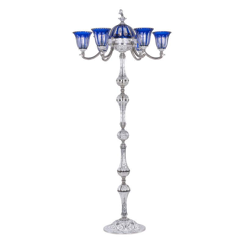Торшер Bohemia Ivele Crystal Verona 72009TP/6/175 NW P2 U Clear-Blue/H-1H FL3S