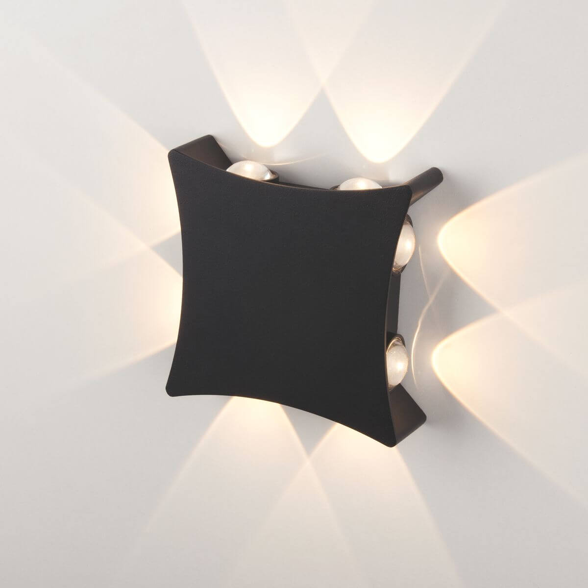 Уличный настенный светодиодный светильник Elektrostandard 1631 Techno LED чёрный 4690389157769