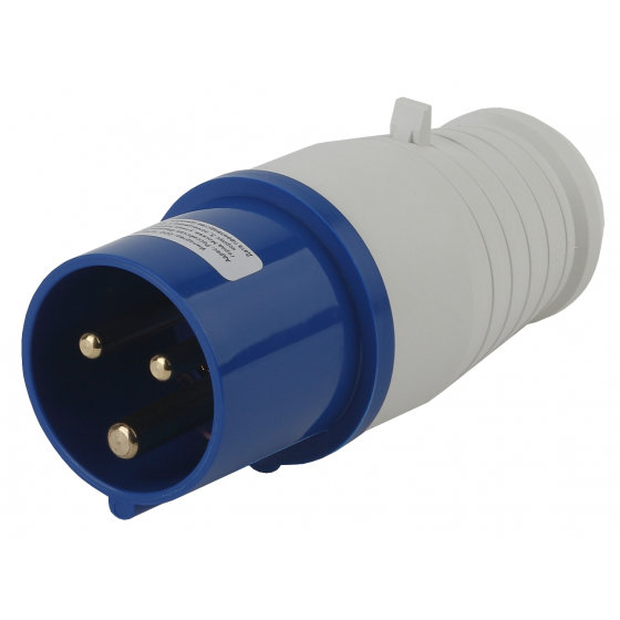 Вилка ЭРА V-16-2P-PE-IP44 переносная 013 2Р+РЕ 16А 220В IP44 Б0032849