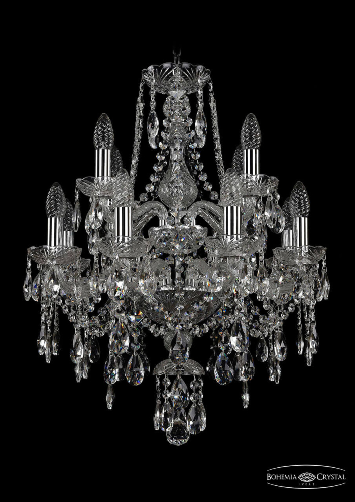 Подвесная люстра Bohemia Ivele 1415/8+4/165/2d/Ni