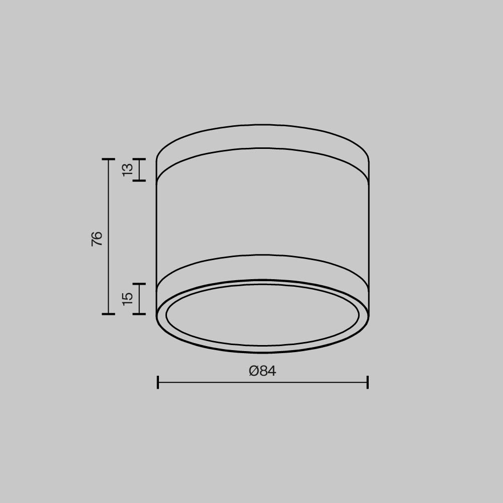 Потолочный светильник Maytoni Technical Pauline C120CL-GX53-B