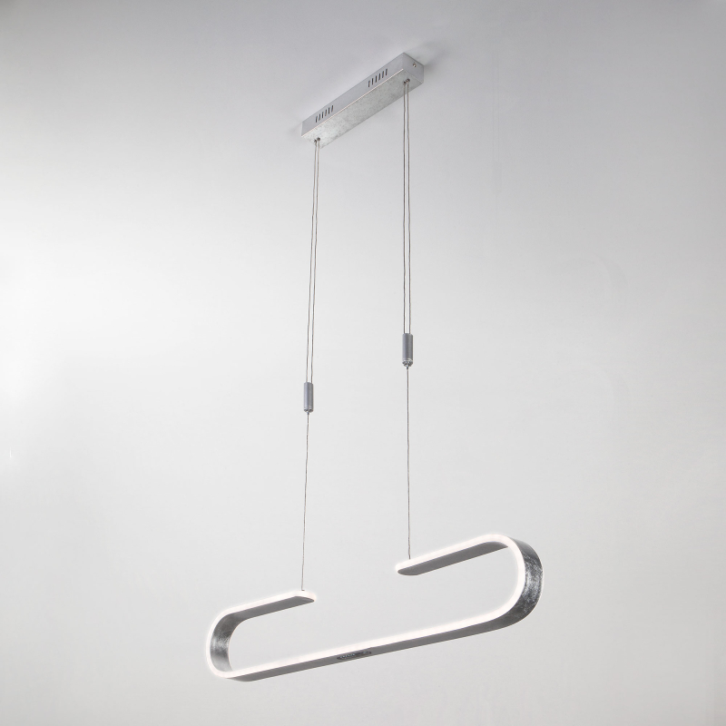 Подвесной светодиодный светильник Eurosvet Sender 90072/1 серебряный