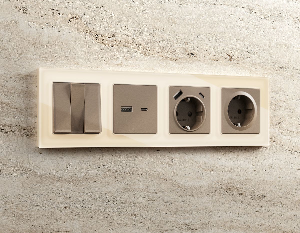 Рамка двухместная Ambrella Volt Platos AF330302