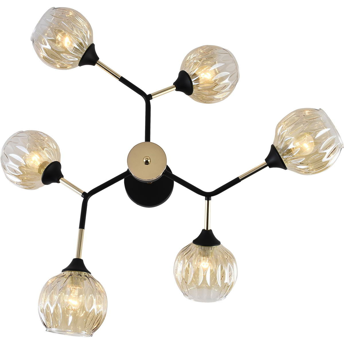 Люстра на штанге Reluce 01358-0.3-06 BK+FGD