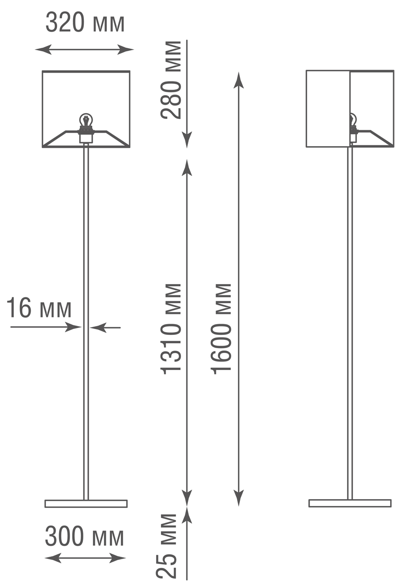 Торшер Donolux Prague T111048.1B SCBL