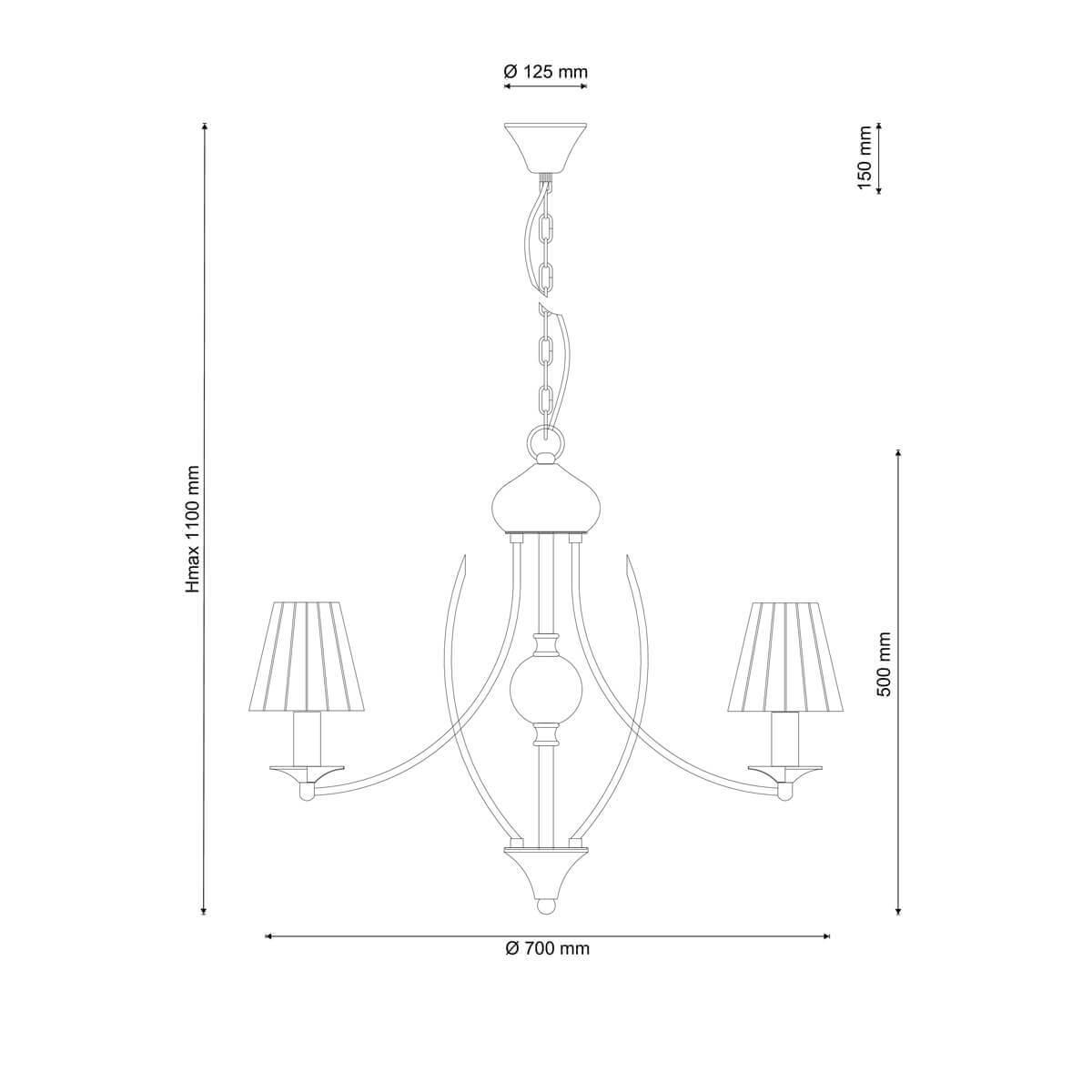 Подвесная люстра Lucia Tucci Messina 143.5 Ivory