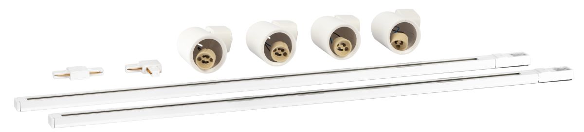 Трековый однофазный светильник (4 шт.) Эра TR41-SET-4-1 WH Б0070007