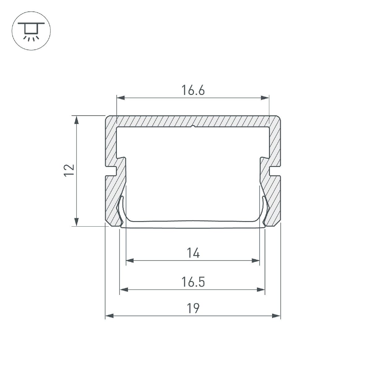Алюминиевый профиль Arlight SILER-3000 ANOD 045498