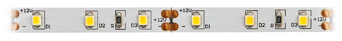 Светодиодная лента Эра 12В 2835 4,8Вт/м 2700K 5м IP20 LS2835-4,8-60-12-2700K-IP20-2year-5m KU-2835AD-60D-WW Б0044108