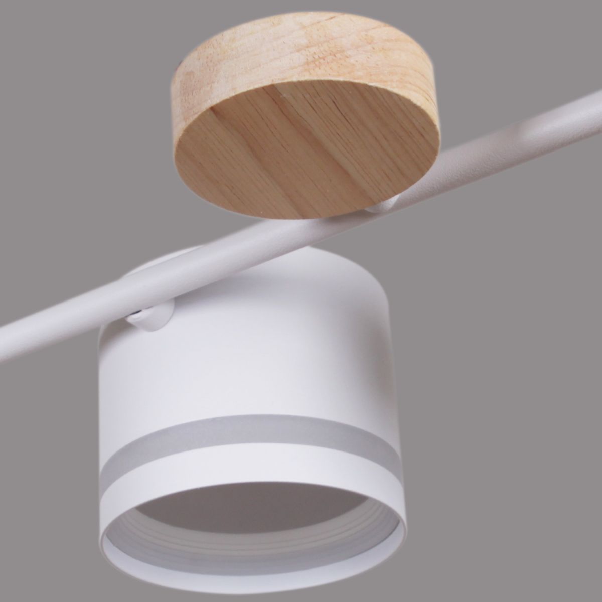 Люстра на штанге Reluce 68730-0.3-10 GX53 WH+WOOD