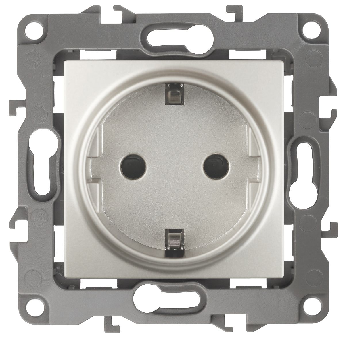 Розетка 2P+E Schuko со шторками Эра 12-2102-15 Б0019326