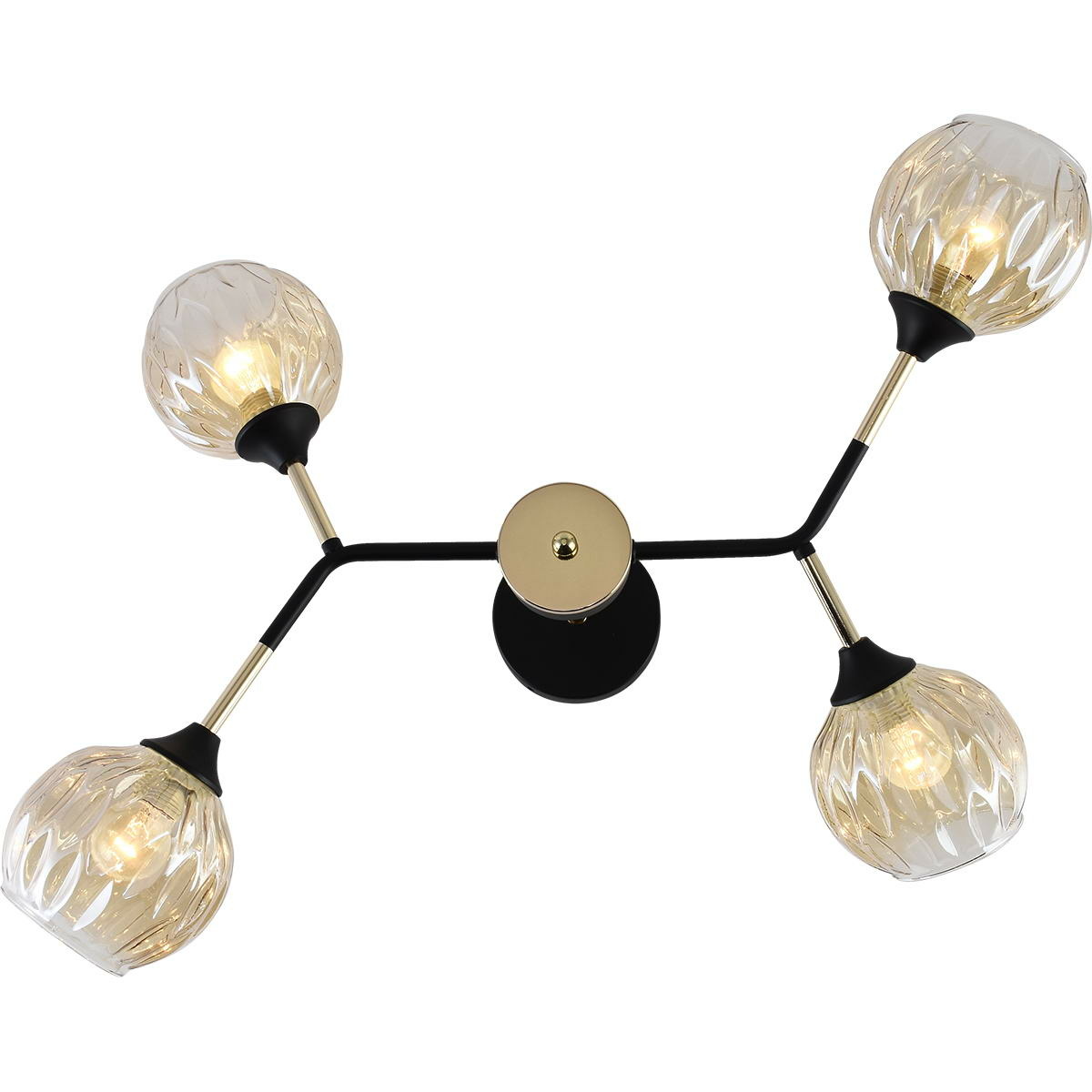 Люстра на штанге Reluce 01358-0.3-04 BK+FGD