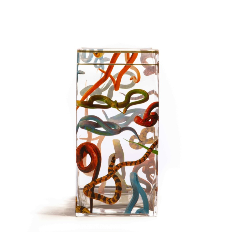 Ваза Snakes Big Seletti Toiletpaper Glass Vase 14151