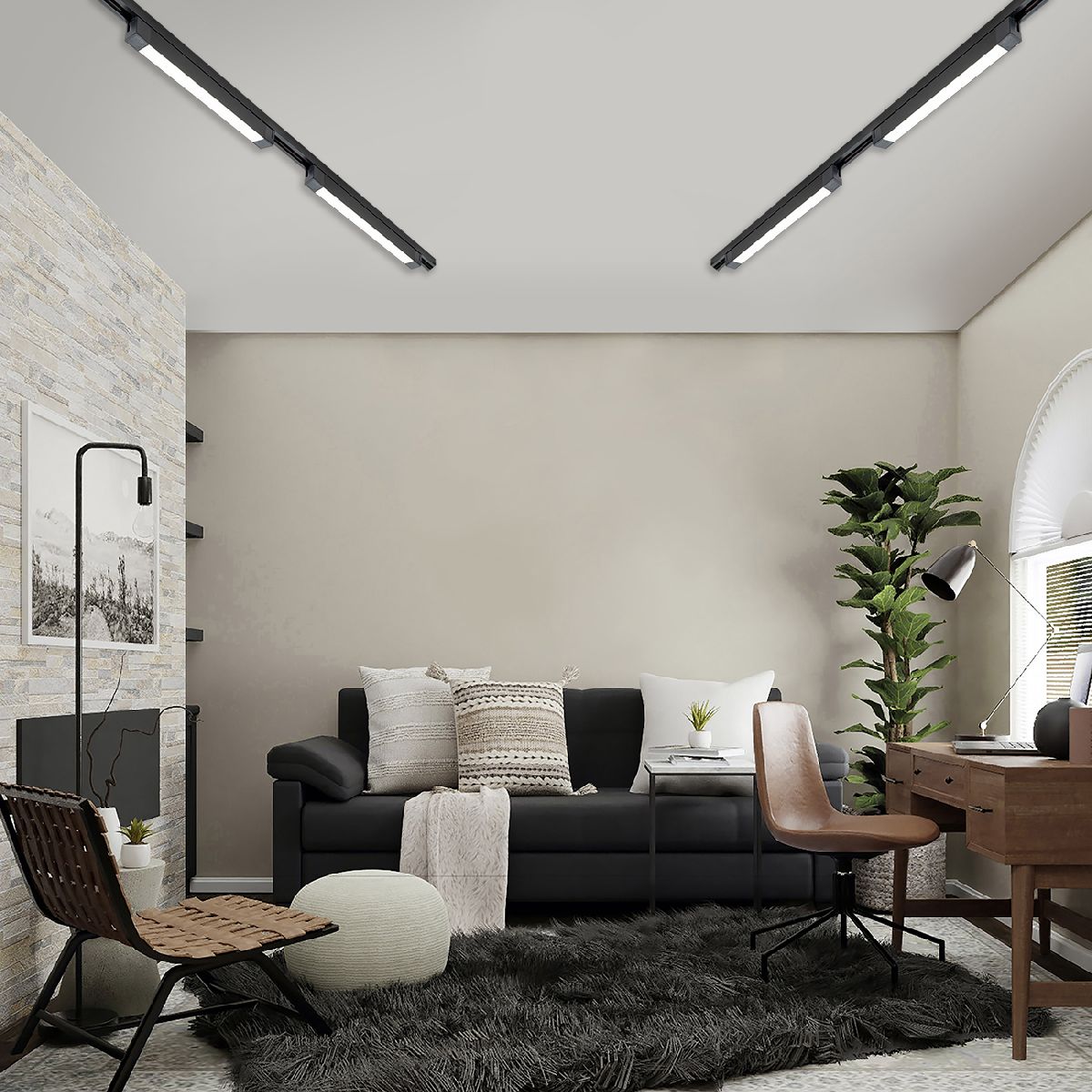 Трековый однофазный светильник Escada 20001TRU/02LED SBK