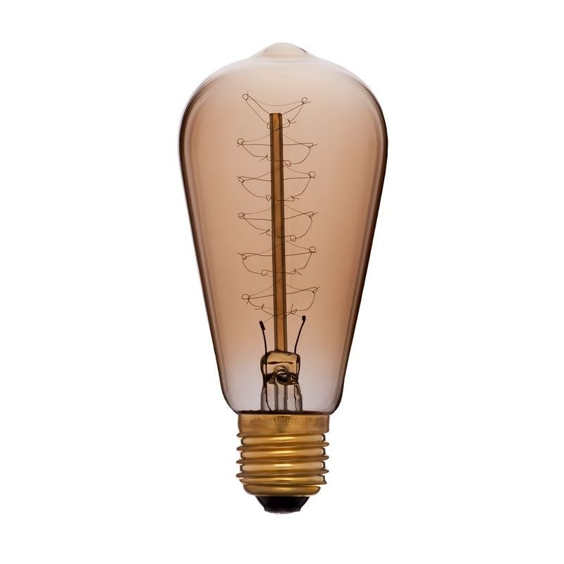 Лампа накаливания Sun Lumen E27 40W золотая 052-191