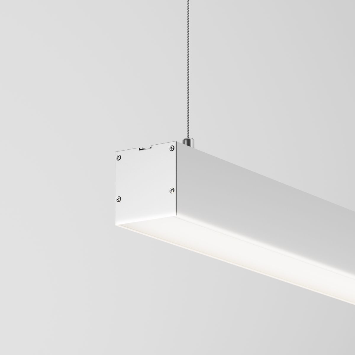 Линейный подвесной светильник Maytoni Technical 4000K 50x50 (Серебро, 1 м) LL312020