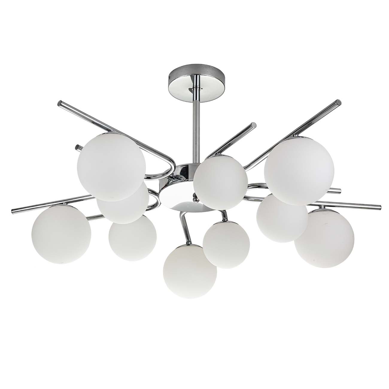 Люстра на штанге Escada Sphere 642/10P Silver