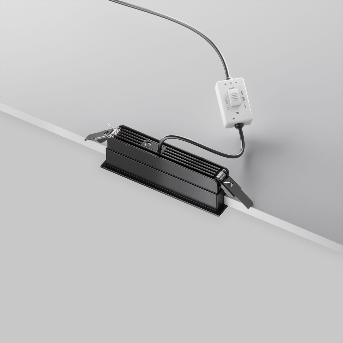 Встраиваемый светильник Maytoni Parete DL100-6W2.7-3-4K-B