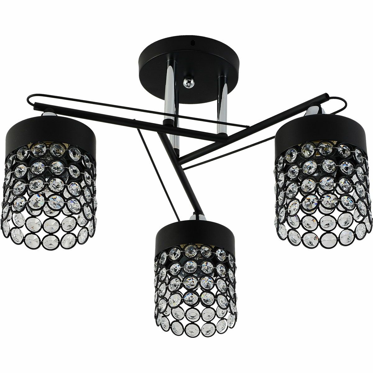 Люстра на штанге Reluce 01312-0.3-03 BK+CR