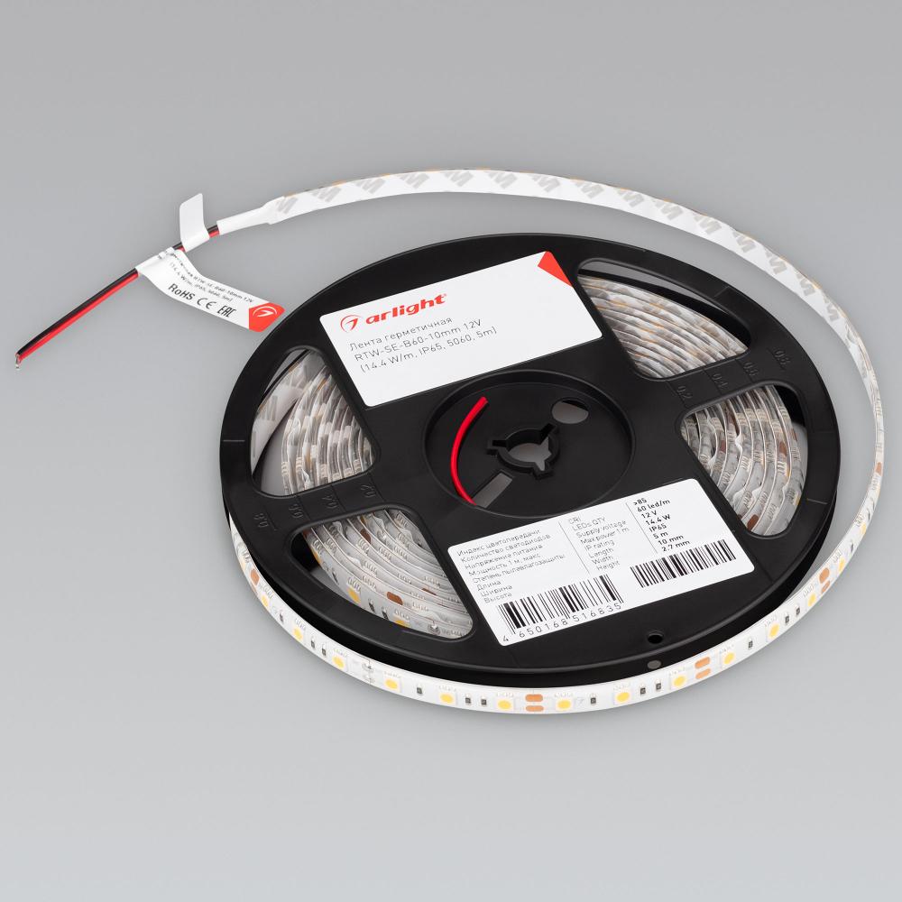 Светодиодная лента Arlight RTW 2-5000SE 12V Cool 2x (5060, 300 LED, LUX) 016845
