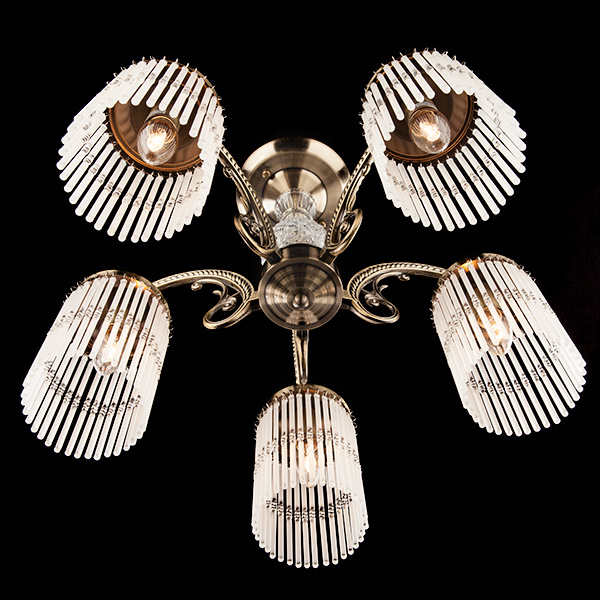 Потолочная люстра Eurosvet 60014/5 античная бронза