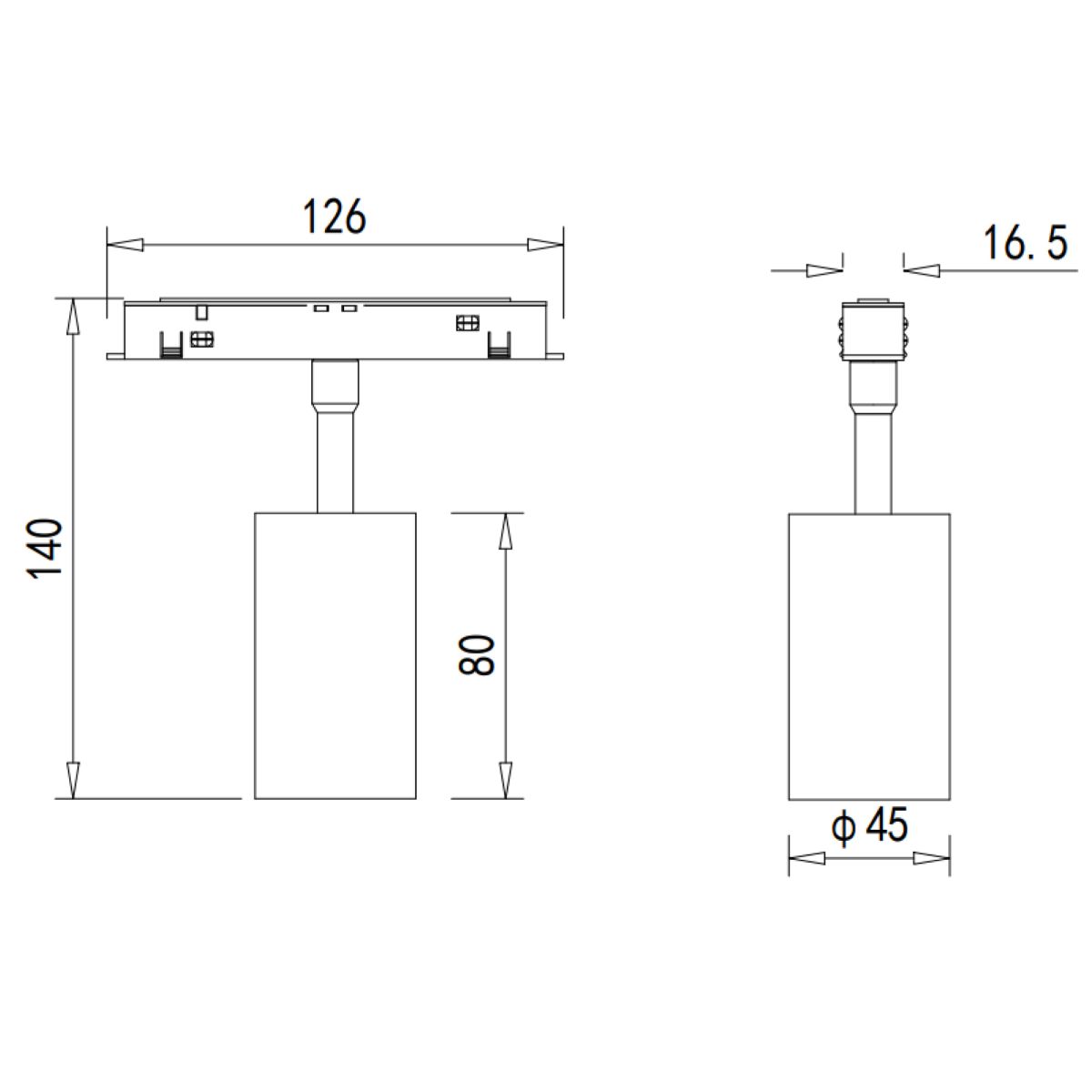 Трековый светильник Donolux Alpha DL20295WW10BDIM