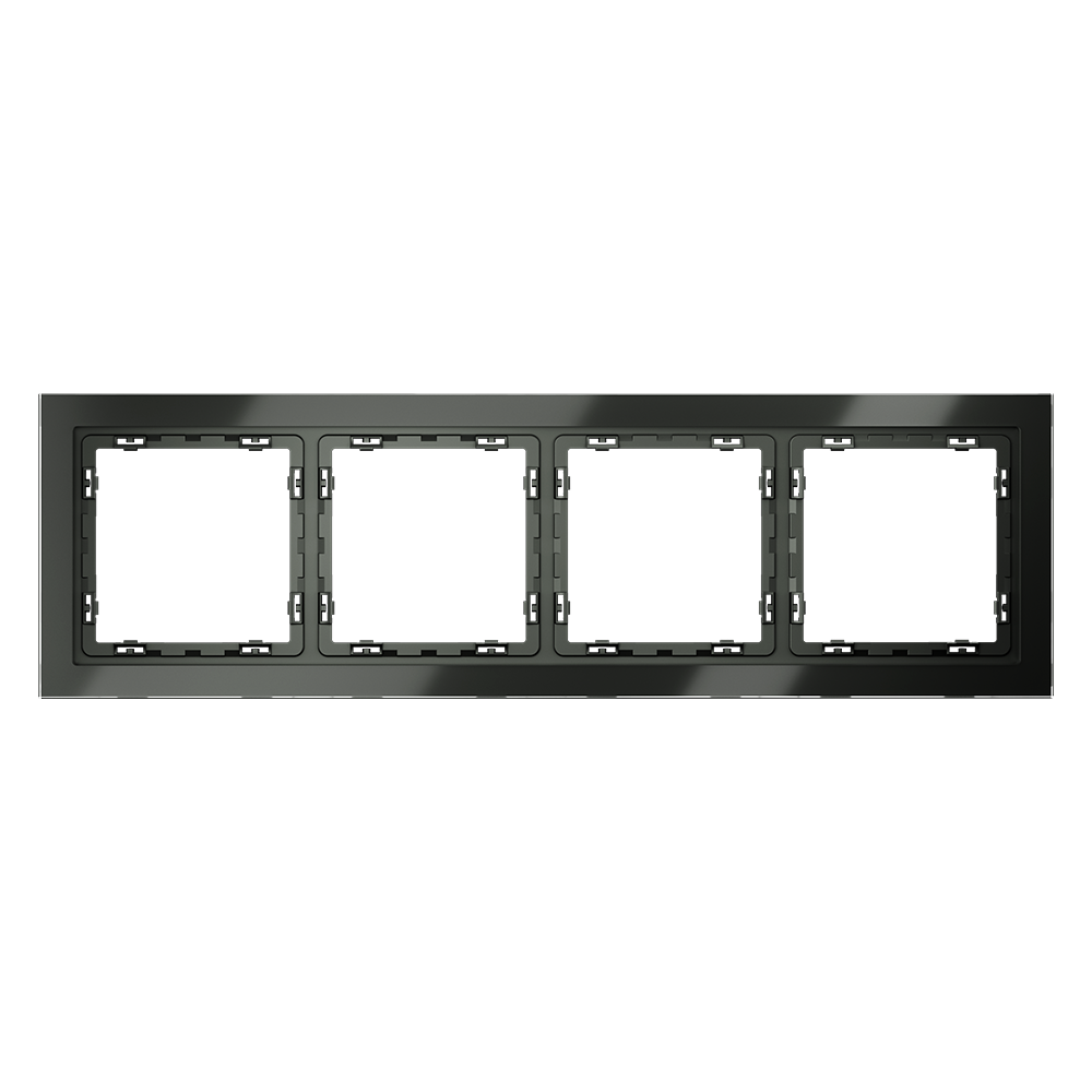 Рамка на 4 поста Voltum S70 VLS110406 (титан, стекло)