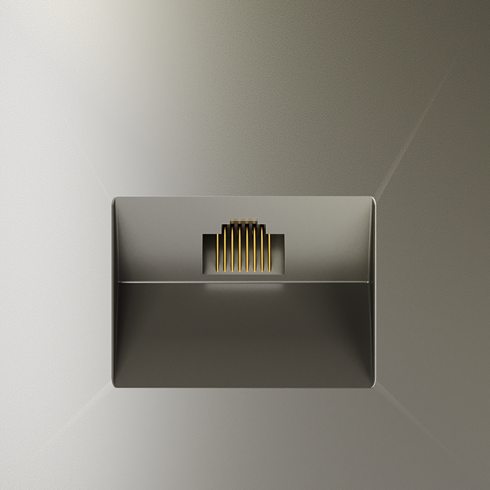 Розетка компьютерная Voltum S70 VLS060104 (шелк)