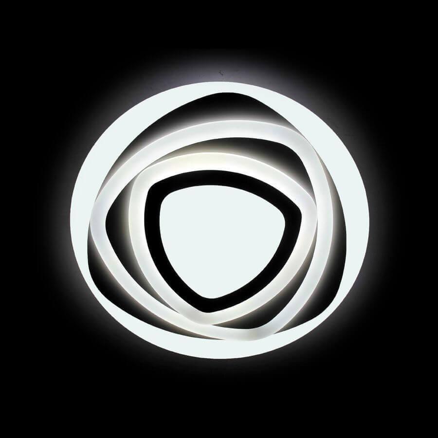 Потолочный светодиодный светильник Ambrella Light Orbital Acrylic FA89 WH 164W D500*500