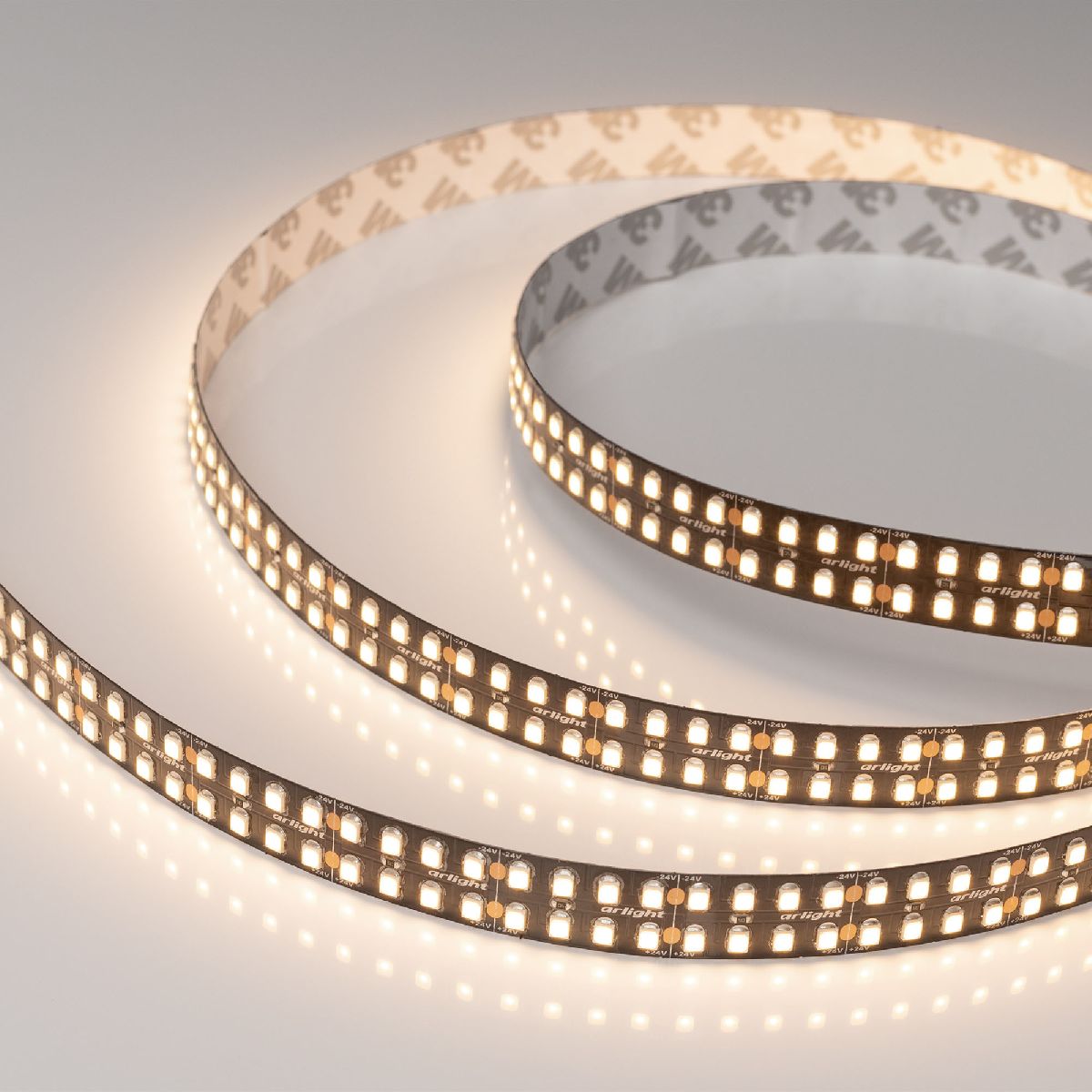 Светодиодная лента Arlight RT-A320-BLACK-15mm 24V Warm3000 (24 W/m, IP20, 2835, 5m) 032610(2)