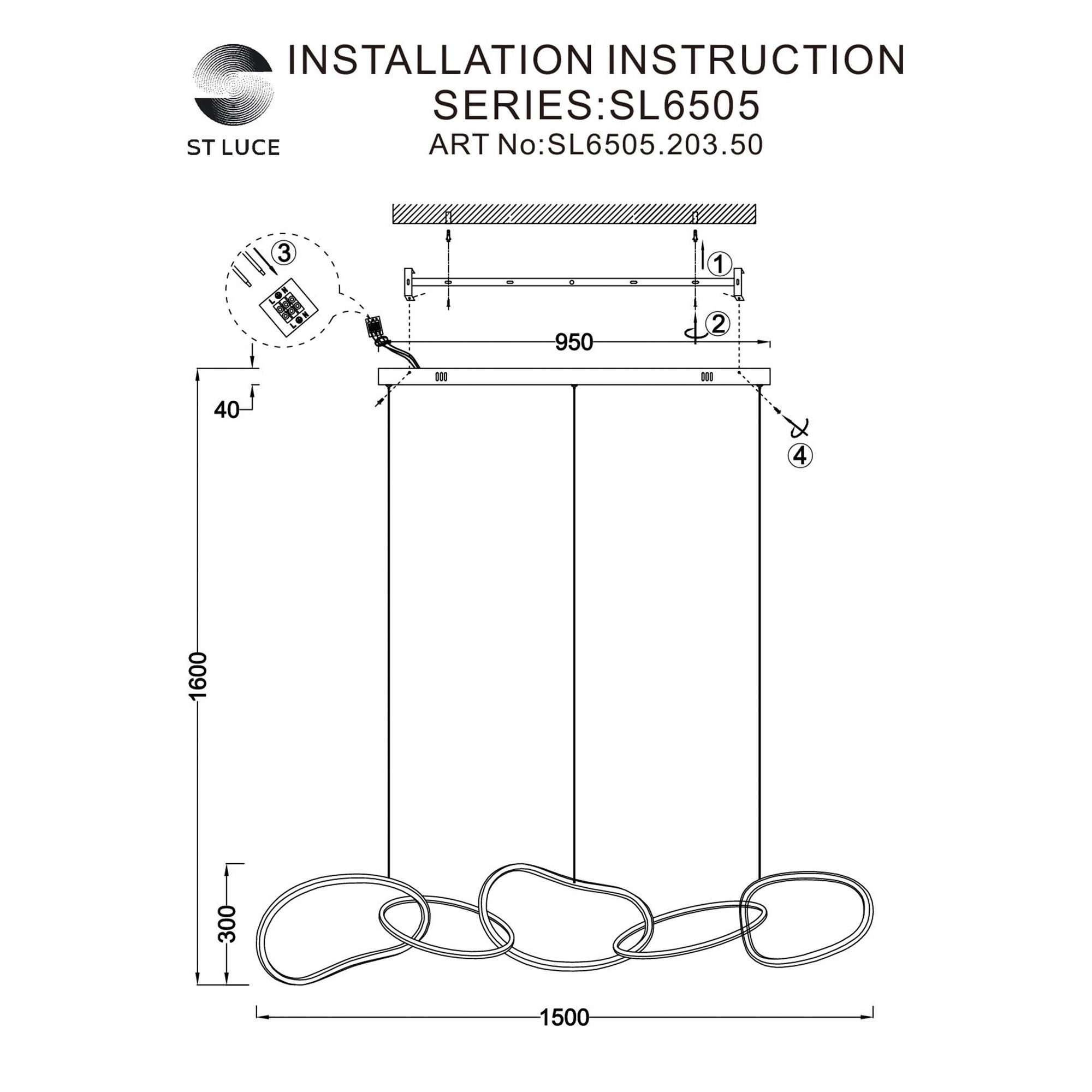 Подвесной светильник ST Luce Abra SL6505.203.50